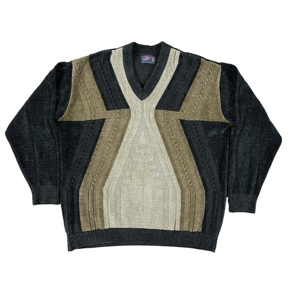 VTG Prestige Men Long Sleeve Crew Neck Gray Pullover Sweater Sz XL - Picture 1 of 6